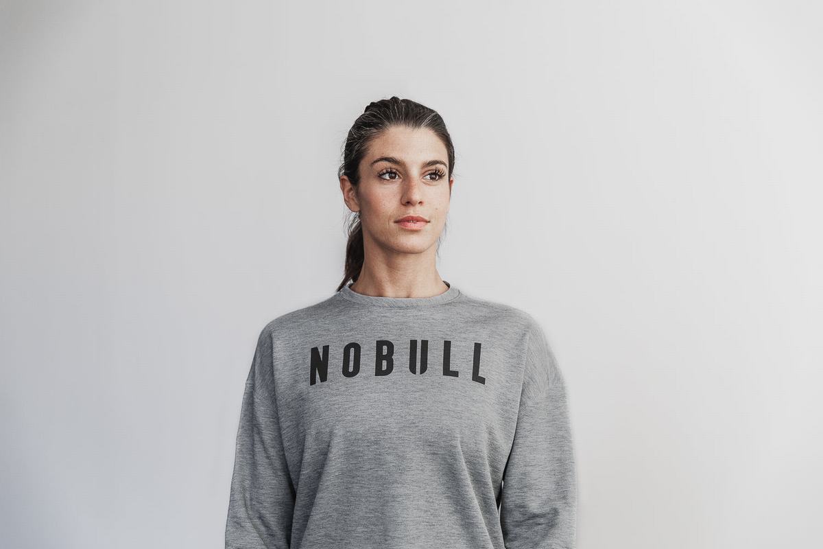 Nobull Crew Women's Sweatshirts Grey | Australia (PR6935)